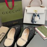 Gucci Men's GG Slipper With Horsebit Black For Men GG Shoes 694249