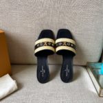 Louis Vuitton Women's Lock It Mule Black For Women LV 2.2in/5.5cm
