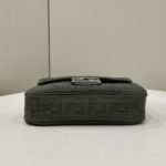 Fendi Baguette Chain Midi Green FF Fabric Bag For Woman 14.5cm/6in 8BR793AHW5F1F2L