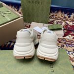 Gucci Women's Rhyton Sneakers With Logo Print White Ivory For Women 6548636 DRW00 9022
