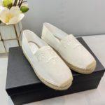 Prada Linen Espadrilles White For Women 0.8in/20mm PRD