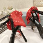 Prada Patent Sling-Back Pumps Black For Women 3.5/90mm PRD