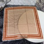 Dior D-Cannage 90 Square Scarf Brown 35in/90cm