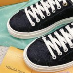 Louis Vuitton Women's Time Out Sneaker Blue For Women LV 1AADMG