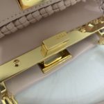 Fendi Peekaboo Mini Pale Pink Braided Bag For Woman 18cm/7in