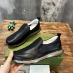 Gucci Men's Perforated Slip On Sneaker Black For Men 407364