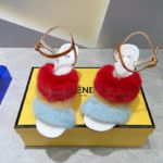 Fendi First Light Blue Mink High-Heeled Sandals For Women 8X8275AI12F1H03