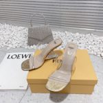 Fendi First Gold Transparent High-Heeled Sandals For Women