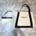 Balenciaga Navy Medium Cabas Tote Bag In Black, For Women, Women's Bags 14.1in/36cm 5812922HH3N9260