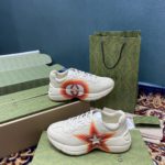 Gucci Women's Rhyton Sneakers With Logo Print White Ivory For Women 6548636 DRW00 9022