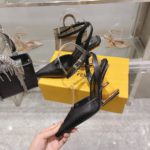 Fendi First Black High-Heeled Slingbacks For Women 8J8367NA7F0QA1