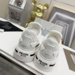 Prada Re-Nylon And Brushed Sneakers White For Women 1.96in/50mm PRD