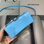 Balenciaga Hourglass Small Handbag In Blue, For Women, Women's Bags 9in/23cm