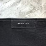 Balenciaga Navy Medium Cabas Tote Bag In Black, For Women, Women's Bags 14.1in/36cm 5812922HH3N9260