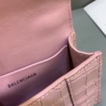 Balenciaga Hourglass Mini Handbag With Chain In Light Pink, For Women, Women's Bags 4.7in/12cm