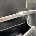 Balenciaga Hourglass Mini Handbag In Sliver, For Women, Women's Bags 4.7in/12cm