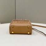 Fendi Sunshine Shopper Light Brown Mini Bag For Woman 13cm/5in