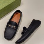 Gucci Men's Horsebit Driver Black For Men ‎674254 UDU00 1000