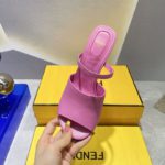 Fendi First Dark Pink High-Heeled Sandals For Women