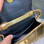Balenciaga Hourglass Mini Handbag In Gold, For Women, Women's Bags 4.7in/12cm