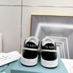 Prada Downtown Perforated Sneakers Black/White For Women 1.2in/30mm PRD 2EE364_3LKG_F0964
