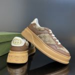 Gucci Men's GG Sneaker Brown And Beige For Men 676092 UPG20 2866
