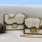 Fendi Medium Kan U White and Brown Bag For Woman 25cm/10in