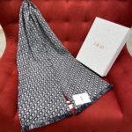 Dior Oblique University Reversible Scarf Blue 79in/200cm