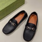 Gucci Men's Horsebit Driver Black For Men ‎674254 UDU00 1000