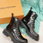 Louis Vuitton LV Baroque Ranger Boot Black For Men LV 1AAH5U