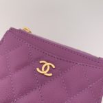 Chanel Flat Card Holder Purple Bag For Women 11.5cm/4.5in