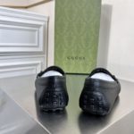 Gucci Men's Loafers With Web Details Black For Men 6246981XH101066