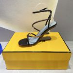 Fendi First Brown Nappa High-Heeled Sandals For Women 8X8274AHIUF1H0L