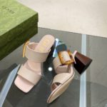 Gucci Women's Sandal With Bamboo Buckle Light Pink For Women GG‎ 674821 C9D00 6705