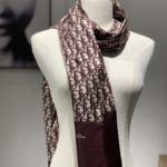 Dior Oblique Stole Scarf Brown 71in/180cm
