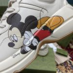 Gucci x Disney Women's Rhyton Sneaker With Mickey Mouse White Ivory For Women 602049 DRW00 9522