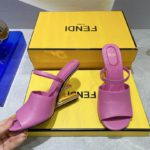 Fendi First Dark Pink High-Heeled Sandals For Women