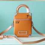 Louis Vuitton Vertical Box Trunk Saffron Yellow  For Men, Men's Bags, Shoulder And Crossbody Bags 8.7in/22cm LV M59666