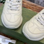 Gucci Women's Rhyton Sneaker With Cat Print Ivory White For Women ‎699293 DRW00 9522