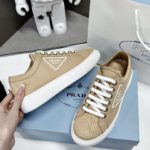 Prada Macro Re-Nylon And Brushed Sneakers Brown For Women 1.2in/30mm PRD