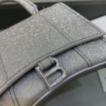 Balenciaga Hourglass Mini Handbag With Chain In Grey, For Women, Women's Bags 4.7in/12cm