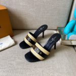 Louis Vuitton Women's Lock It Mule Black For Women LV 3.7in/9.5cm