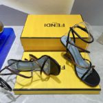 Fendi First Brown Nappa High-Heeled Sandals For Women 8X8274AHIUF1H0L