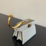 Fendi Peekaboo ISeeU Petite White Micro Bag For Woman 11cm/4.5in