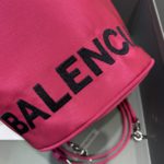 Balenciaga Le Cagole Medium Bucket Bag In Dark Pink, For Women, Women's Bags 7in/18cm