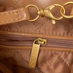 Chanel 22 Handbag Gold Hardware Shiny Camel For Women, Women's Handbags, Shoulder Bags 16.5in/38cm AS3261 B08037 NB356