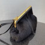 Fendi First Small Black Fox Fur Bag For Woman 26cm/10in