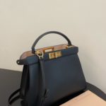 Fendi Peekaboo ISeeU Petite Black Small Bag For Woman 20cm/8in