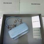 Balenciaga Gossip Small On Chain Shoulder Bag Blue, For Women, Women's Bags 7.4in/19cm