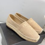 Prada Linen Espadrilles Beige For Women 0.8in/20mm PRD 1S841M_376_F0065_F_020